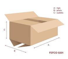 Gofruoto kartono dėžė 310x215x250/190mm, M-L dydis, 1 vnt