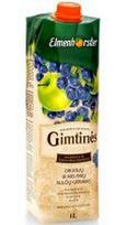 Obuolių ir mėlynių sulčių gėrimas ELMENHORSTER Gimtinės, 30%, 1 l