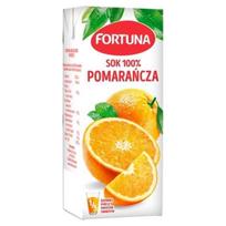 Apelsinų sultys FORTUNA,,100%, 0,2 l