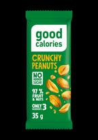 Datulių batonėlis GOOD CALORIES, su žemės riešutais, 35 g
