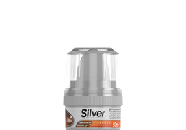 Batų tepalas su kempinėle Silver, 50 ml, rudas