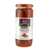 Apkeptos raudonos saldžiosios  paprikos GOURMANTE, 450 / 360 g