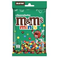 Pieninis šokoladas M&M's minis  traškiame spalvotame glajuje, 70 g