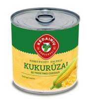 Konservuoti kukurūzai KĖDAINIŲ saldieji, 0,42/340g