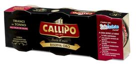 Gelsvauodegis tunas, CALLIPO, alyvuogių aliejuje, 3x70g