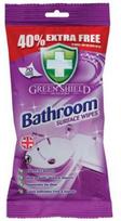 Drėgnos servetėlės Green Shield "Bathroom" vonios kambariui valyti 70 vnt.