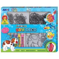 Dekoratyviniai dažai su pakabukais SUN DECO CRAFT KIT AMOS (13 pakabukų ir 6 dažų) SD10P6-SA
