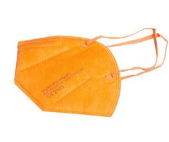 Respiratorius - kaukė KN95 FFP2 oranžinės spalvos, 5 vnt.