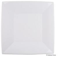 Vienkartinės lėkštės NICE, PP, baltos, 29x29 cm, 12 vnt.