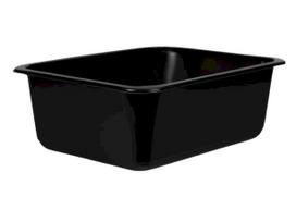 Vienkartiniai indeliai,  užlydomi, juoda, PP,  227 x 178 x 80 mm, 320 vnt