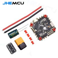 JHEMCU GHF405AIO-BMI F405 skrydžio valdiklis W/5V 10V BEC Integruotas 40A BLHELI_S 2-6S 4 in 1 ESC juoda