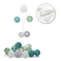 LED medvilniniai kamuoliai (Cotton ball) 20 vnt. elektra SAVEX