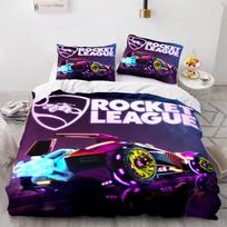 Rocket League Patalių Komplektas Lovatiesė Viengulis Dvigulis Pilnas Karalienės Karališko Dydžio Automobilis Rocket League Lovos Komplektas Vaikų Miegamasis Antklodės užvalkalas 135x200cm 2pcs
