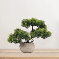 Dirbtiniai bonsai medžių augalai, žalumynai, bonsai, netikri staliniams kompiuteriams tamsiai žalia spalva