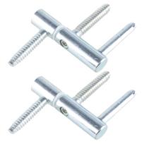 Pack of 2 Steel Door Hinges Interior Wood Door Scharniere 60kg Load Capacity Door Hinges Simple Installation for House