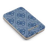 Guess 4G Leather Metal Logo MagSafe 5000mAh 15W Blue