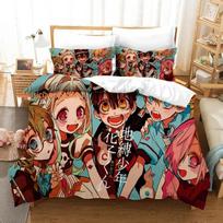 Mada 3D Spausdinimas Anime Tualetas-susietas Hanako-kun Patalių Komplektas Antklodės Užvalkalų Rinkiniai Patalynė Dvigubo Dydžio Suaugusiems Vaikams Dovana 70x133cm 2pcs