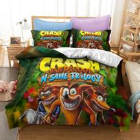 3D Spausdintas Crash Bandicoot Patalynės Komplektas Žaidimo Animacinis Antklodės Užvalkalas Dvigulas Twin Pilnas Karalienė Karalius Suaugusiems Vaikams Lovos Patalynė Antklodės Užvalkalas 70x133cm 2pcs