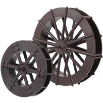 2 Pcs Fountain Feng Shui Wheel Waterfall Tabletop Simulation Model DIY Decor Pressure Washer Wheels Indoor Rotating 15.00X15.00X10.50CM