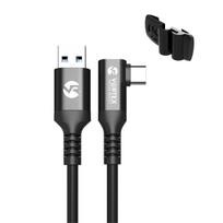 "VortexVR" kabelis 3 m + tvirtinimo elementas | USB-A | skirtas "Quest 3 Quest 3S Quest 2