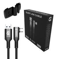"VortexVR" kabelis 5 m + tvirtinimo elementas | USB-A | skirtas "Quest 3", "Quest 3S", "Quest 2