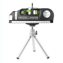 Lazerinis nivelyras Infraraudonųjų spindulių pluoštas Lazeris 2 linijos Horizontali linija Vieno taško nivelyras Apdaila 4 viename nivelyras su trikoju With Tripod