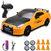 2,4G didelio greičio Drift Rc Car 4WD žaislinis nuotolinio valdymo pultas AE86 modelis GTR transporto priemonė RC lenktyniniai automobiliai žaislas vaikams Kalėdinės dovanos geltona