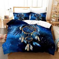 Gaublys Sapnų Gaudyklė Bohemiška Mandala Plunksnos Patalių Komplektas Berniukams Mergaitėms Viengulis Karalienės Dydžio Antklodės Užvalkalas Pagalvės Užvalkalas Lova Vaikams Suaugusiems 70x133cm 2pcs