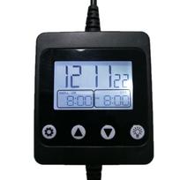Skaitmeninis programuojamas laikmatis, skirtas DC 5V-30V LCD ekranui Vidaus apšvietimo valdiklio reguliatorius lempos akvariumo LED apšvietimui juoda