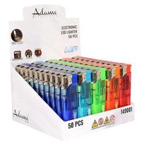 Adamo žiebtuvėlis 149001 piezo su LED šviesa 50vnt