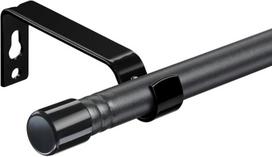 Harrms užuolaidų strypas, matinė juoda, 16 mm, 76-198 cm