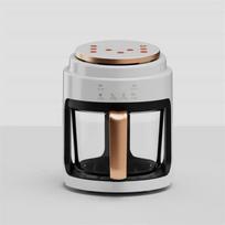 Oro gruzdintuvė 3 l talpos vizualiai be alyvos elektrinė gruzdintuvė Daugiafunkcinė automatinė buitinė 360° kepimo LED jutiklinis ekranas Aliejus Oras penk. EU