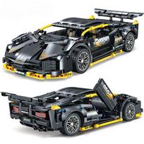 1229 VNT Techniniai Juodi Lamborghinied Sportinio Automobilio Konstruktoriaus Kaladėlės Super Greitas Transporto Priemonės Surinkimas Kaladėlės Žaislai Dovanos Vaikams Berniukams