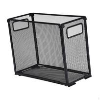 Hanging File Organizer Crate Metal Mail Holder Sorter Office for Desktop gray