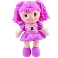 Skudurinė lėlė Zuzia, 33 cm, violetinė
