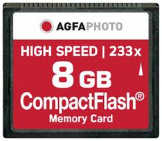 AgfaPhoto Compact Flash 8GB High Speed 233x MLC