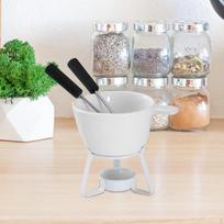 Keraminis fondiu rinkinys šokoladui ir sūriui, puodelis, virtuvės reikmenys Without Tray
