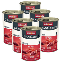 ANIMONDA GranCarno Junior skonis: kalakutiena 6x400g