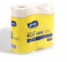 Tualetinis popierius Gritė Eco MINI 350, 2 sluoksnių, 4rul.