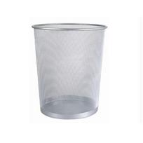 Šiukšlių dėžė metalinė 12 l, sidabrinės spalvos