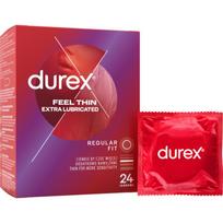 Durex Feel Thin Extra Lubricated prezervatyvai 24 vnt.