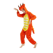 Onesie Kigurumi Oranžinis Dinozauras