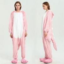 Onesie Kigurumi Rožinis Drakonas
