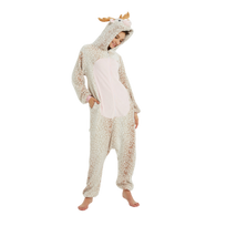 Onesie Kigurumi Baltas Elnis