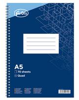 Bloknotas FOROFIS, A5, langeliais, 70 lapų, 60gsm, su spirale šone