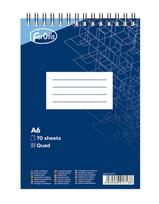 Bloknotas FOROFIS, A6, langeliais, 70 lapų, 60gsm, su spirale viršuje