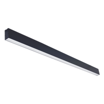 Lubinis LED šviestuvas TOPE LOTA, IP40, 40 W, 3011 lm, 4000 K, juodos sp, 116,3x6,7x3,5 cm
