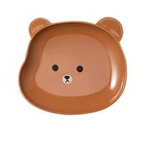 Mini Cute Cartoon Shape Bear Spit Bone Dish Creative Desktop Trash Tray Snack Food Residue Fruit Plate Kitchen Tableware