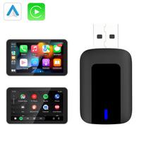 2 viename belaidis „CarPlay Android Auto“ belaidis adapteris „Smart Mini AI Box“ „WiFi Fast Connect“, skirtas „Toyota Nissan Ford Chevrolet Suzuki Plug and Play“