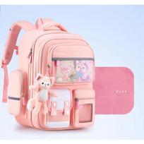 New Children's School Bags for Girls Orthopedic Primary Waterproof Backpack Kids Cute Purple Multiple Pockets Mochila Infantil
